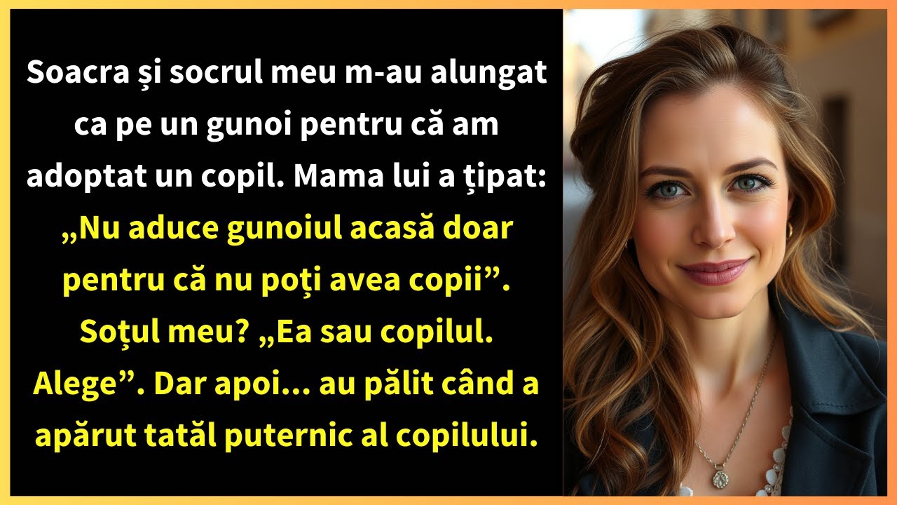 Soacra și socrul meu m-au alungat ca pe un gunoi pentru că am adoptat un copil. Mama lui a țipat: