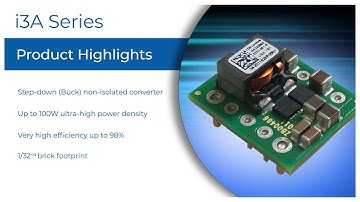 i3A 100W, 9-53V Input Non-isolated DC-DC Converters Video