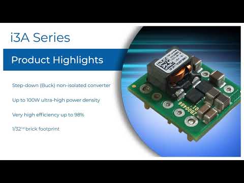 i3A 100W, 9-53V Input Non-isolated DC-DC Converters Video