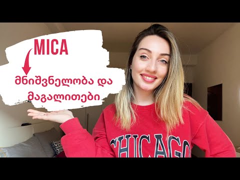 B1 დონე - სიტყვა MICA-ს განმარტება და მაგალითები