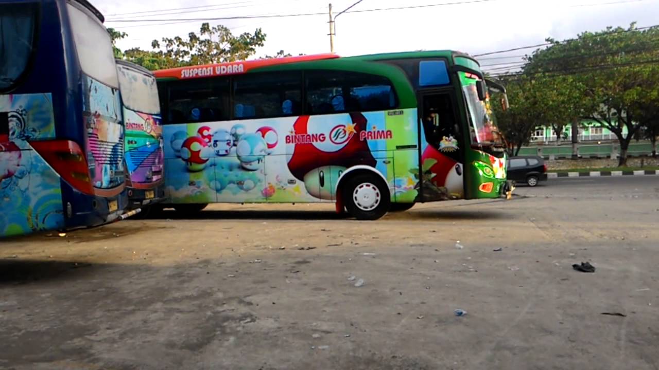 Garasi Bus Bintang Prima Makassar YouTube