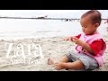 Staycation - Senangnya Zara dan Kenzo bermain pasir dan air di pantai Ancol