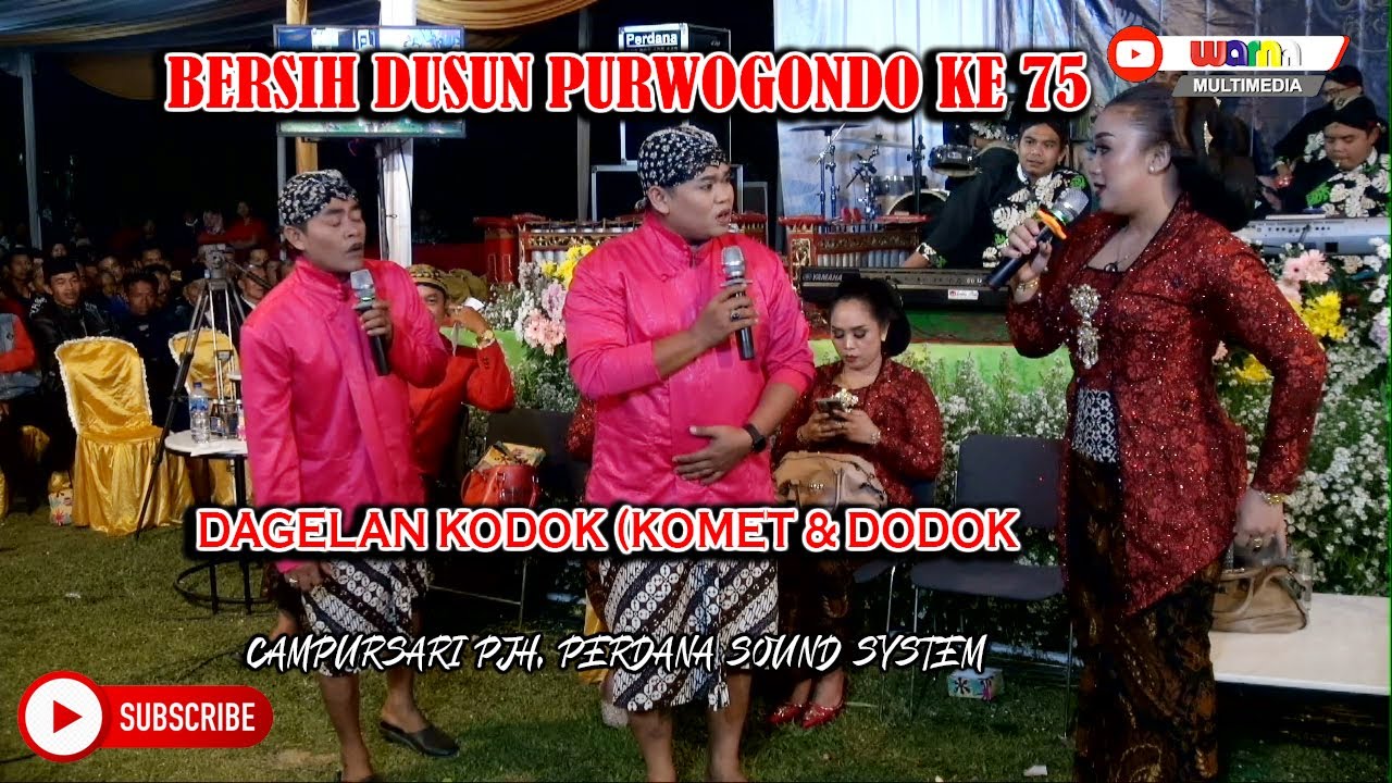 CAK KODOK ( KOMET & DODOK) Dalam Rangka Bersih Dusun Purwogondo Ke 75. Campursari 