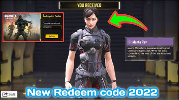 New Redeem code cod mobile 2022 | Today Redeem code codm 2022 | call of duty mobile Redeem code 2022