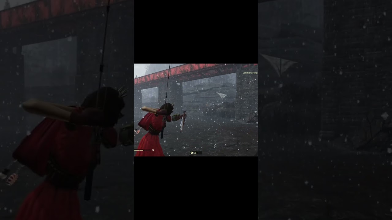 Fishing in the snow is a vibe 