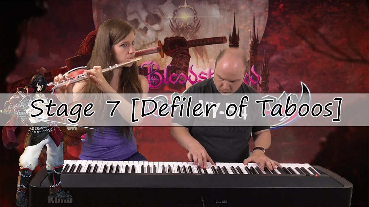 Bloodstained: Curse of the Moon - Stage 7 [Defiler of Taboos] (Piano & Flute Cover)