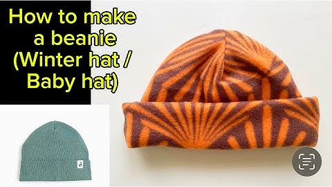 How to make a Fleece hat / baby hat/ beanie/ head warmer/ winter hat/ beanie hat