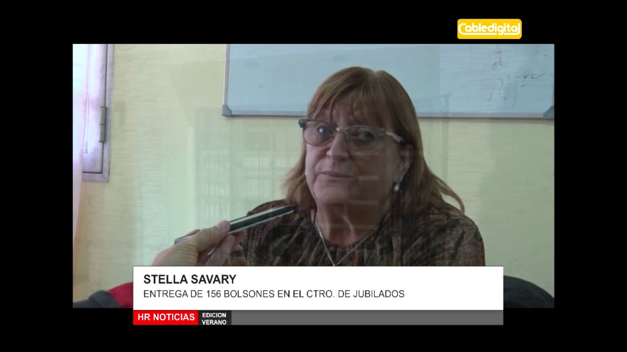 STELLA SAVARY ENTREGA DE 156 BOLSONES Y CONTINUIDAD DE TALLERES EN EL CTRO DE JUBILADOS huinca renaco