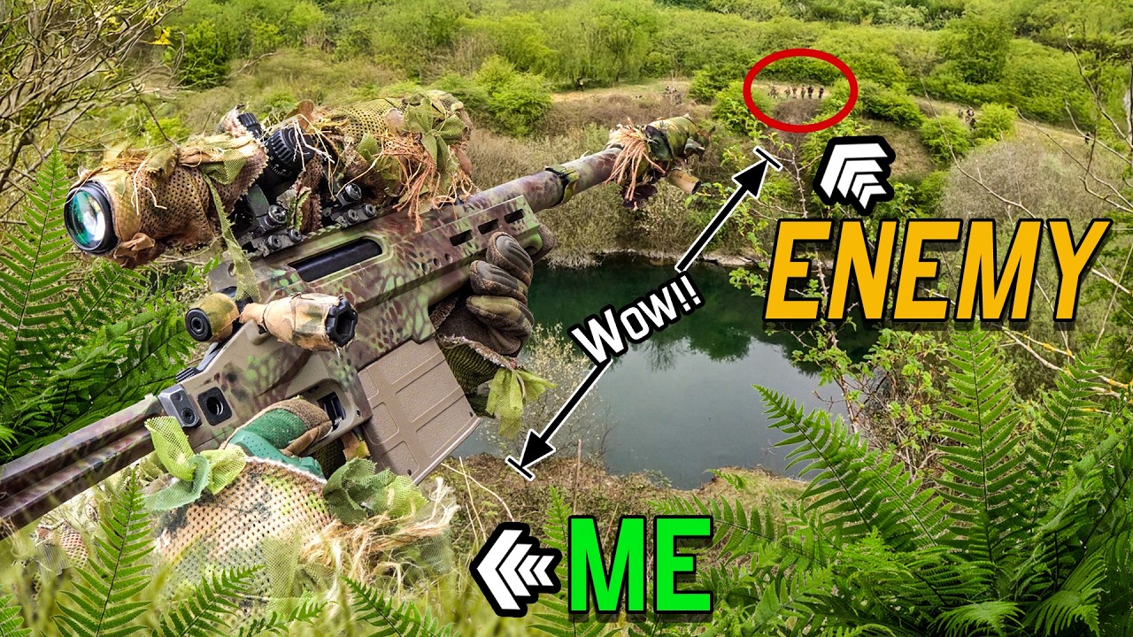 Long Range Airsoft Sniper Invisible In Plain Sight 🎯☠️