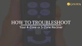 Golden Technologies Troubleshooting for 4 and 5-Zone Power Lift Chair Recliners
