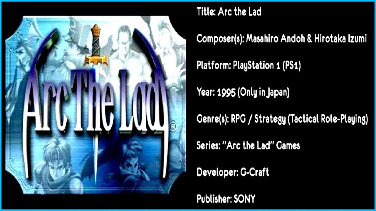 CD Soundtrack Arc The Lad I & II PS1 - Bande Originale Complète, Neuf Et Sous Blister