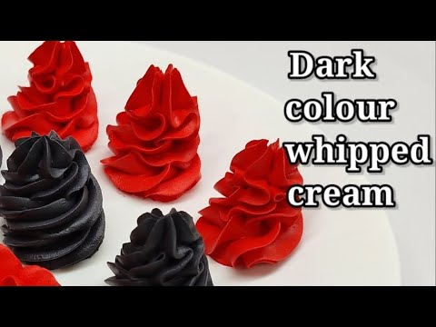 dark whipped cream  perfect red and black whipped cream colour