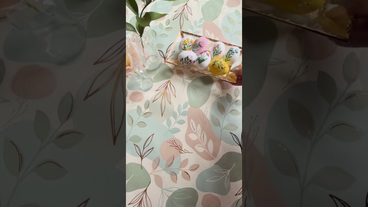 Easter Gift Wrap Tablescape