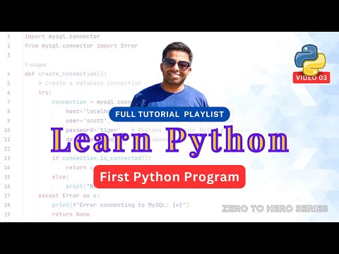 4. How to Run Python Program | Step by step | Learn Python - Zero to Hero