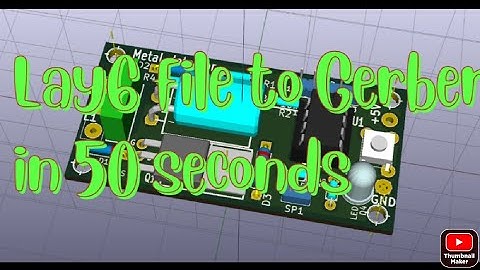 lay6 file to Gerber in 50 seconds #sprintLayout #shorts