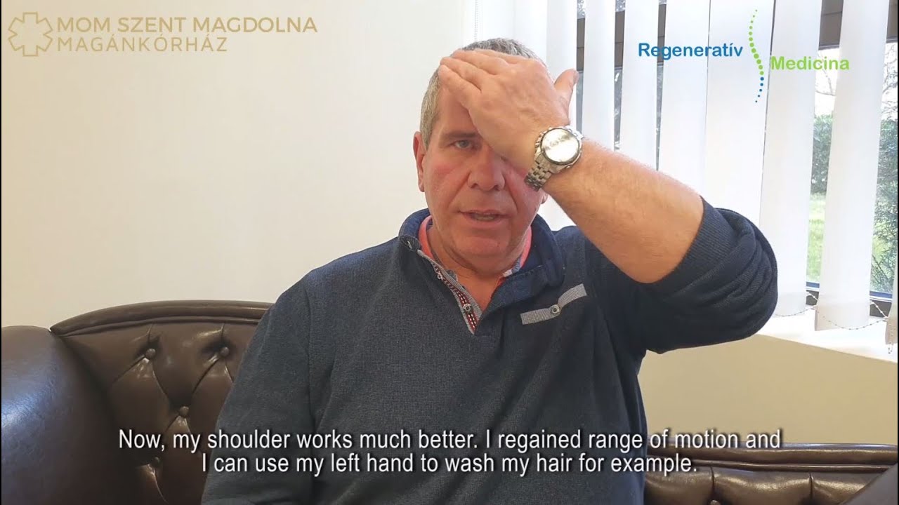 PRP therapy for shoulder - Patient Testimonial /  Vállfájdalom kezelése PRP-vel - Beteg beszámoló