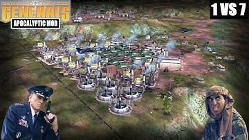 US AIR FORCE VS 7 GLA STEALTH - C&C Generals Zero Hour APOCALYPTIC 2.2