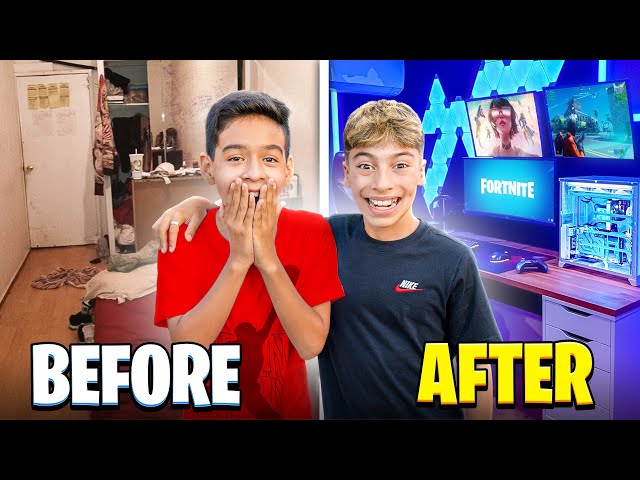 Surprising a Fan with His DREAM Gaming Room! class=