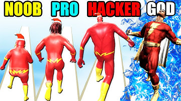 NOOB vs PRO vs HACKER vs GOD in Titan Rush 3D (Big Update) Part 2