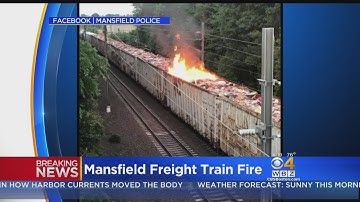 Fire On Board Freight Train In Mansfield Causes Commuter Rail Delays