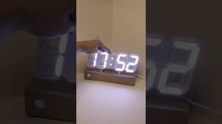 🕰️ aesthetic unboxing digital led clock for desk setup