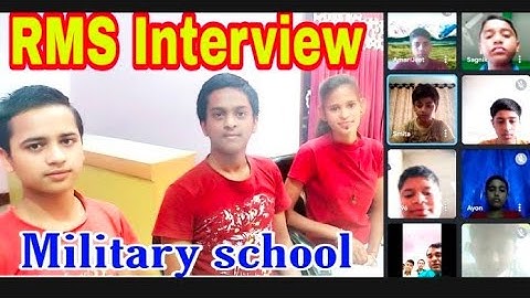 Military School interview Video | PD CLASSES Live RMS