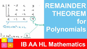 IB AA HL Mathematics - Remainder Theorem for Polynomials with Example (recorded in class)