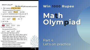 PSEB Math Olympiad 9th-10th dated 21-01-2022 part 1 from Q1 to Q20 for NTSE and other competitions