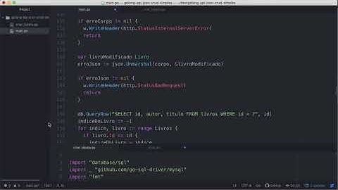 0016-41 Como Modificar Registro usando MySQL no Golang - Aula de API