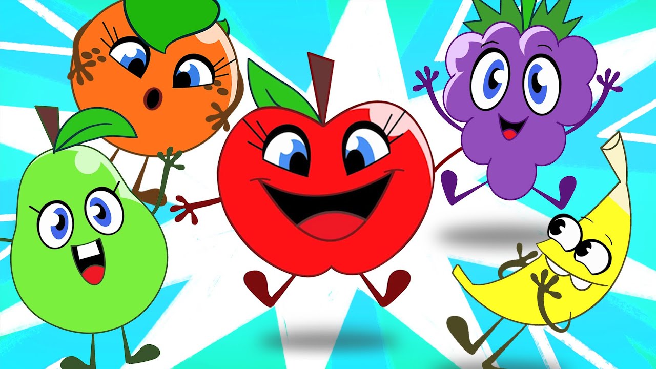 Five Cute Fruits Songs | Kids Songs And More By  HooplaKidz
