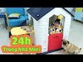 Thử Thách 24 Giờ Sống Trong Nhà Nhựa Mini