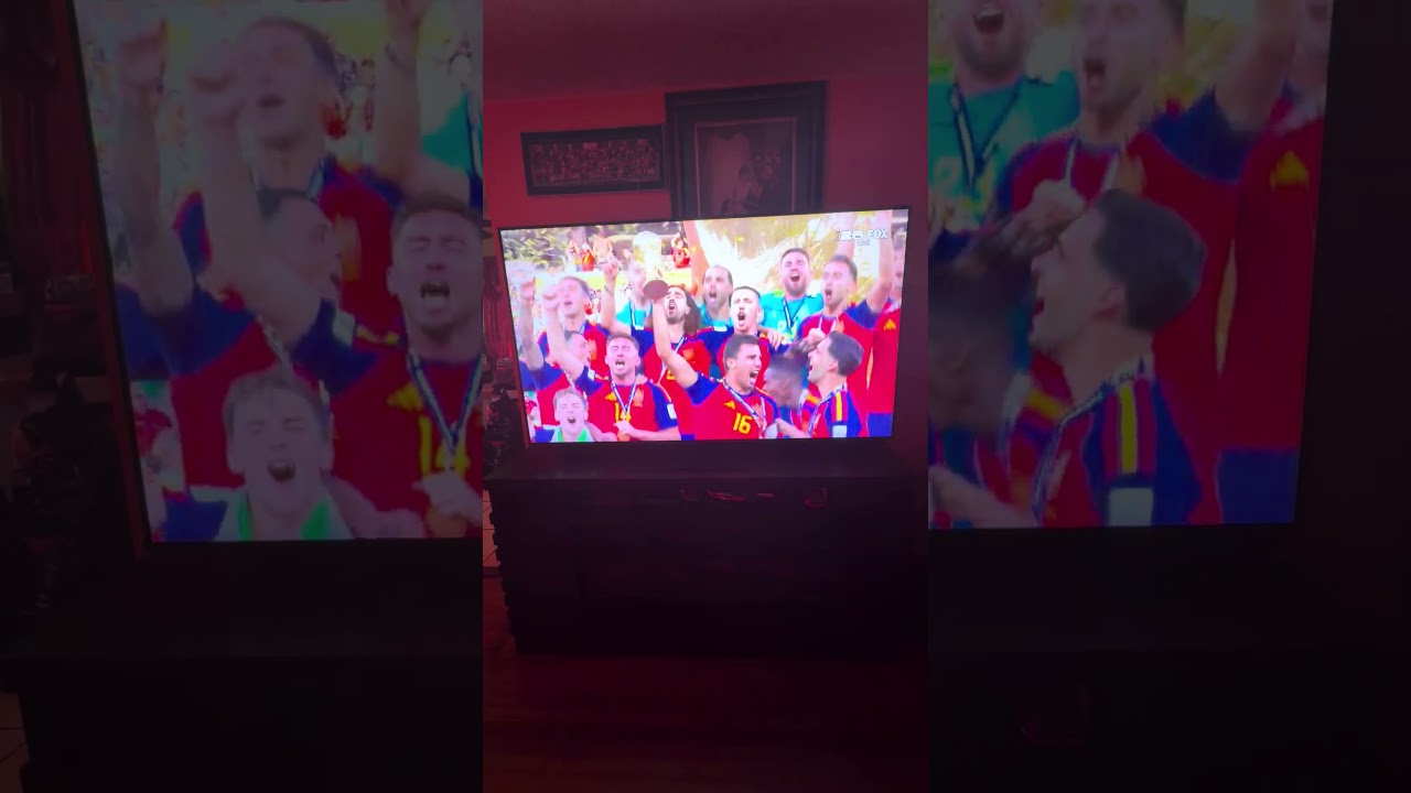 SPAIN RAISE THE TROPHY!!!! 🏆🇪🇸#fifa #worldcup #soccer #champions #trending #sports
