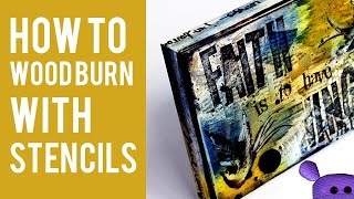 How to Wood Burn with Stencils 😮😍