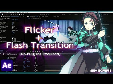 How To Create Smooth Flash Transition And Flicker Effect In After Effects(No Plug-Ins)| By SHIKARI