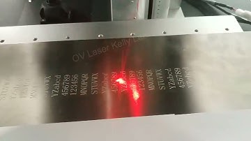 800mm Moving Table fiber laser engraving machine for metal plastic