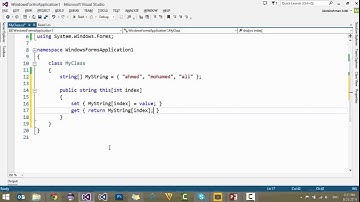 Arabic C# tutorials for beginners -36- Indexers