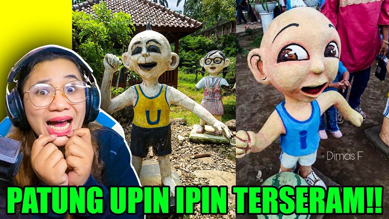 TERNYATA PATUNG HOROR UPIN IPIN ADA DI INDONESIA ! MISTERI UPIN IPIN