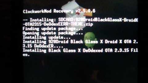 How to Deodex Droid X 2.2 FroYo Deodexed