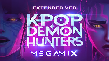 KPOP Demon Hunters MEGAMIX - HUNTR/X & SAJA BOYS (ft. Twice) || 7 Soundtracks [Extended Version]