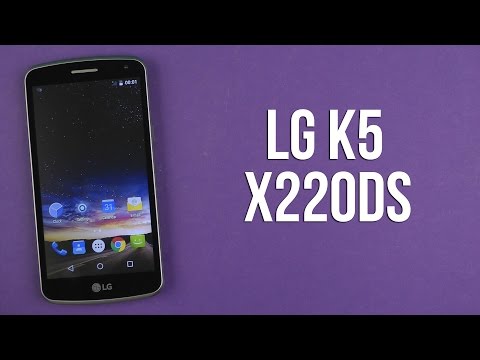 Распаковка LG K5 Titan Black