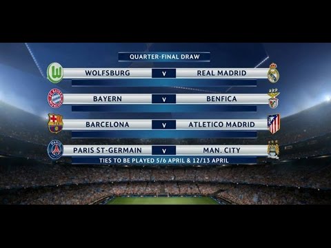 فيديو: جدول مباريات ربع نهائي دوري أبطال أوروبا UEFA 2015-2016