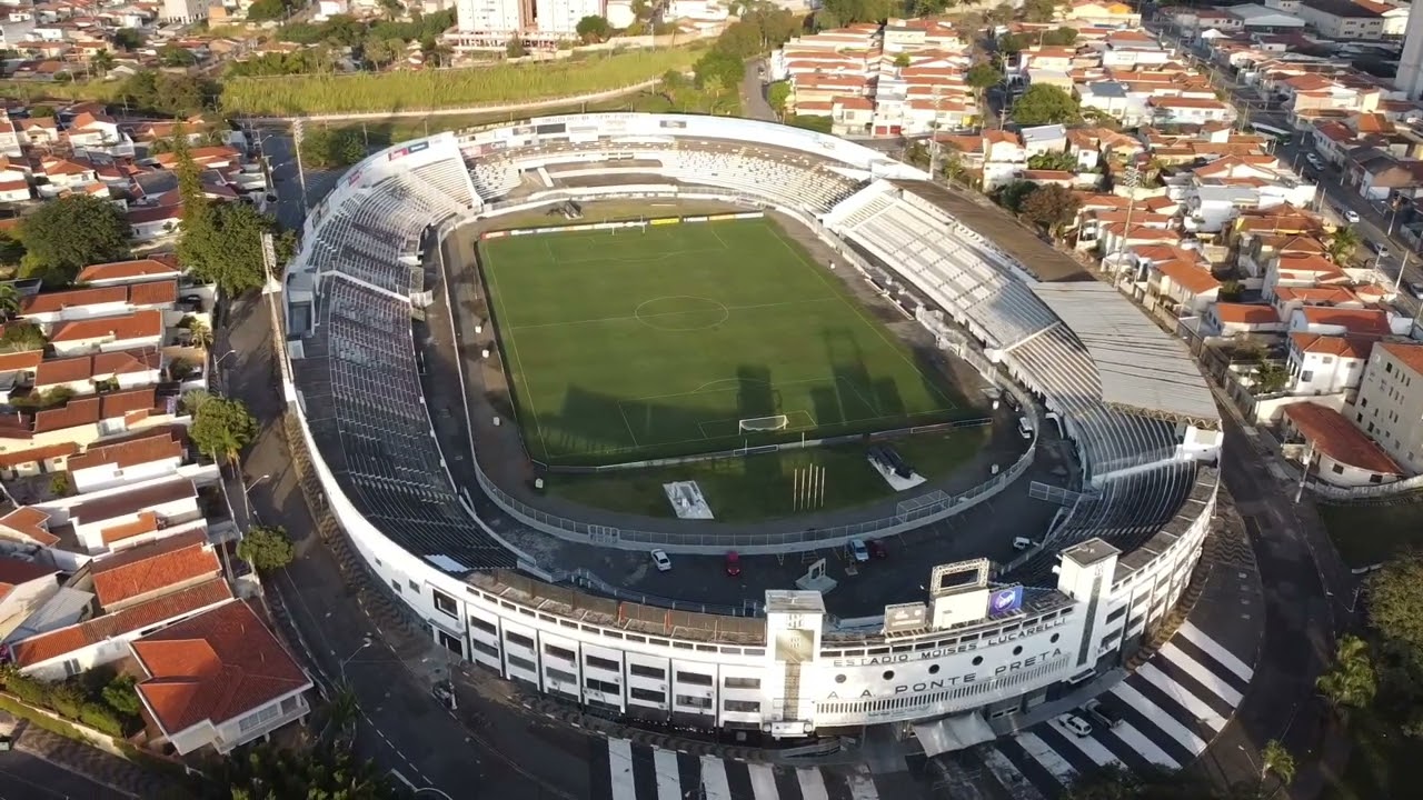 Drone filma Estádio da Ponte Preta, Campinas SP.
