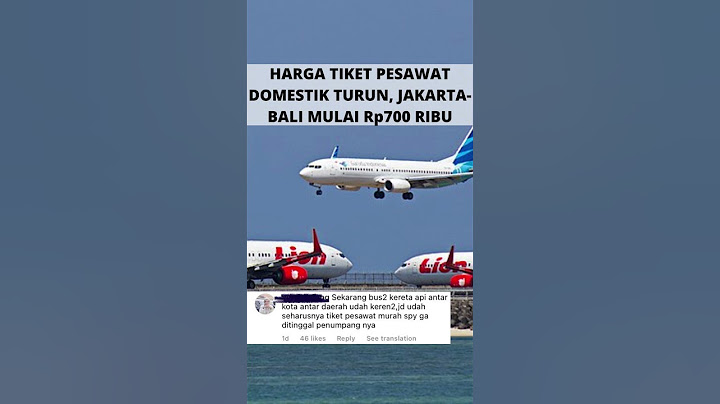HARGA TIKET PESAWAT DOMESTIK TURUN, JAKARTA BALI MULAI Rp700 RIBU