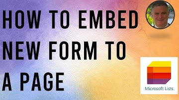 How to embed a new Microsoft List form into your SharePoint Page ?