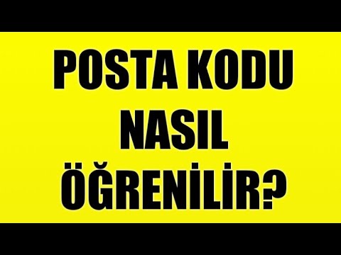 Posta Kodu Öğrenme (Anında Öğren!)