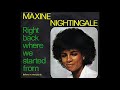Maxine Nightingale Right Back Where We Started From 1976 Disco Purrfection Version 