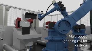 Robotic deburring of iron castings with Yaskawa robots