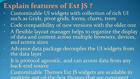 Latest ExtJS Interview Questions and Answers for freshers and experienced– Part 2