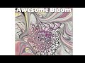 1514 awesome modified bloom technique meeden pastels acrylic paint pouring fluid art