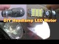 Cara Membuat LED Motor Lampu Depan Pakai bekas bohlam motor